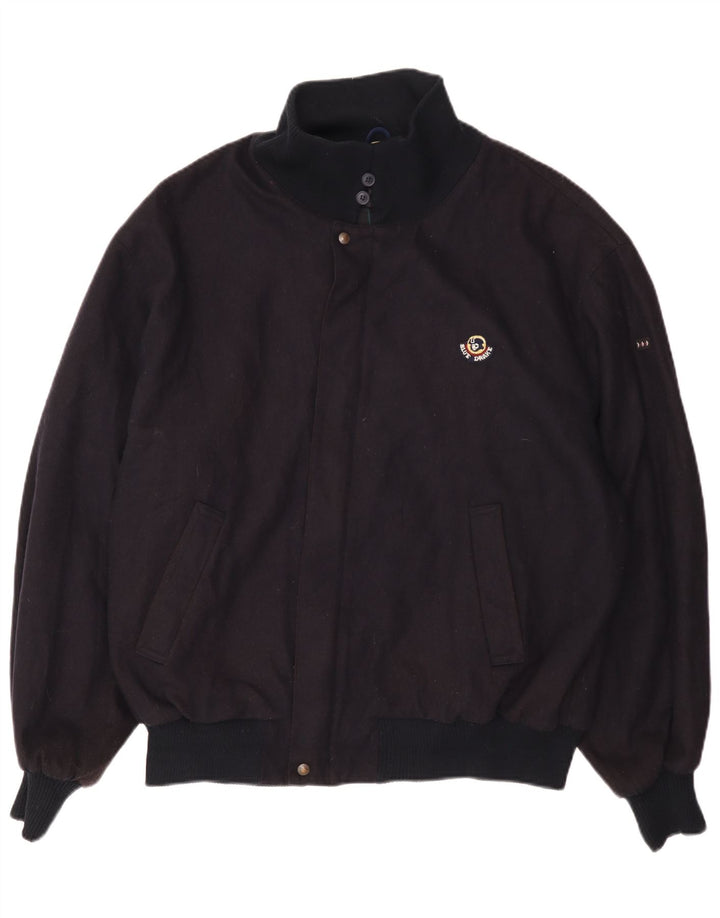 Blue Drake Bomber Jacket UK 44 2XL Navy Blue