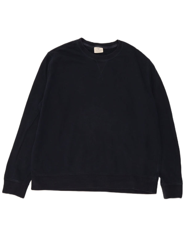 Marks & Spencer Herre Regular Fit Sweatshirt Jumper 3XL marineblå bomuld
