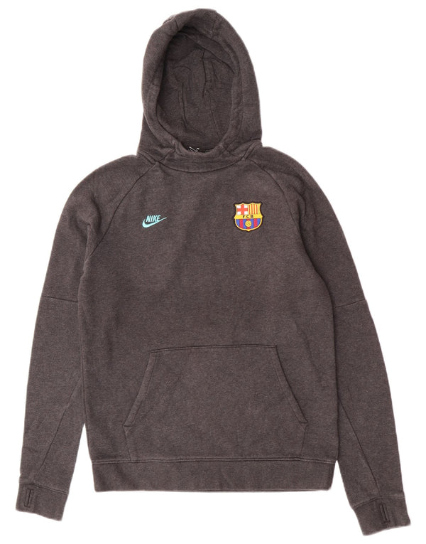 Nike Boys Barcolana Hoodie Jumper 13-14 år XL Grå Bomuld