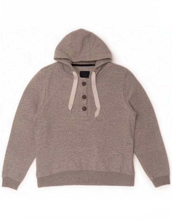 Crew Clothing Dame Oversized Hoodie Jumper UK 10 Small Grey Bomuld