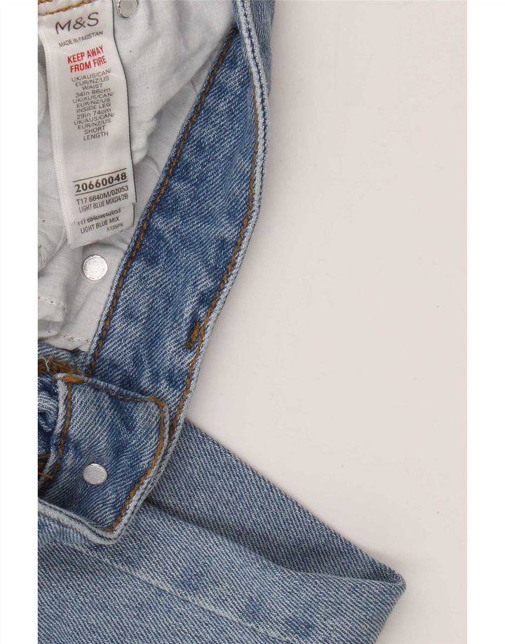 Marks & Spencer Straight Jeans til mænd W34 L29 blå bomuld