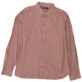 French Connection Herreskjorte 2XL Pink Plettet Bomuld