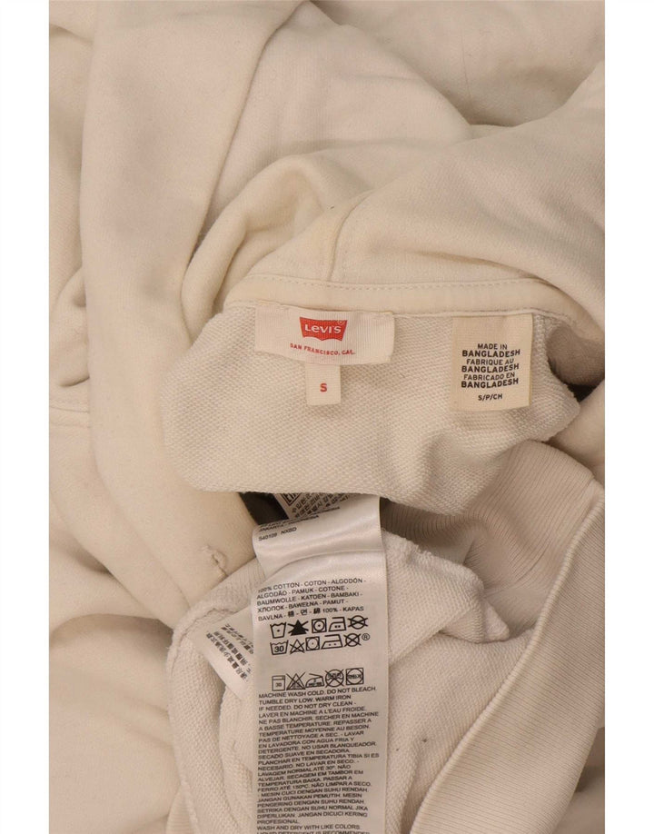 Levi's Grafisk hættetrøje til mænd, lille hvid bomuld