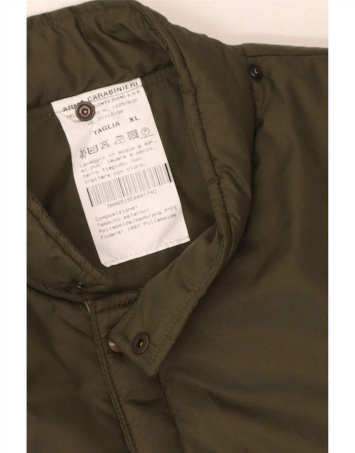 Vintage Herre Gilet UK 42 XL Khaki Polyamid