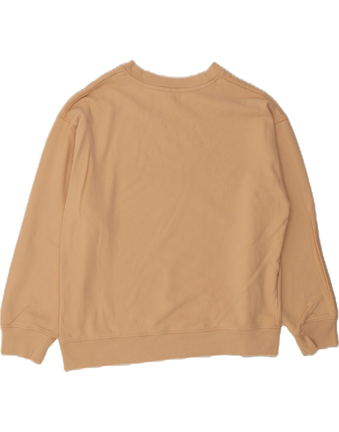 LEVI'S Womens Oversized Sweatshirt Jumper UK 16 Large Beige Cotton Vintage Levi's and Second-Hand Levi's from Messina Hembry 