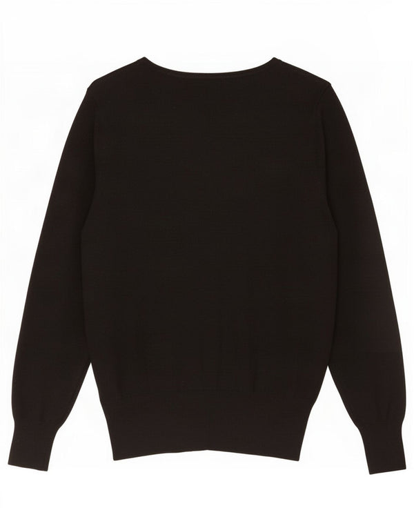 Marks & Spencer Dame Cardigan Sweater UK 16 Large Black Spotted Viscose