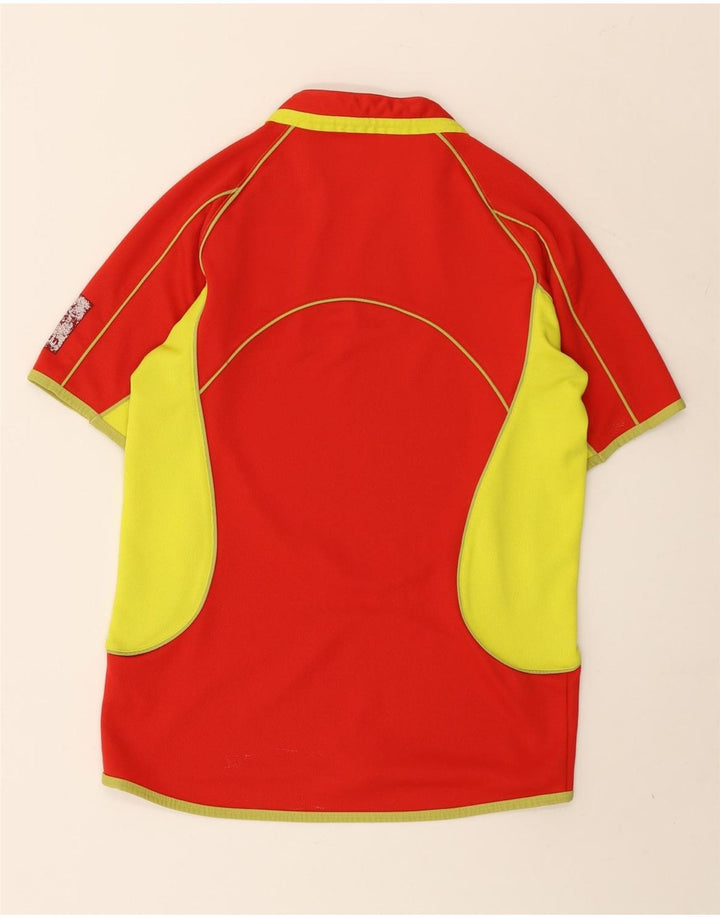 Canterbury Herre grafisk T-shirt Top Medium Rød Colourblock