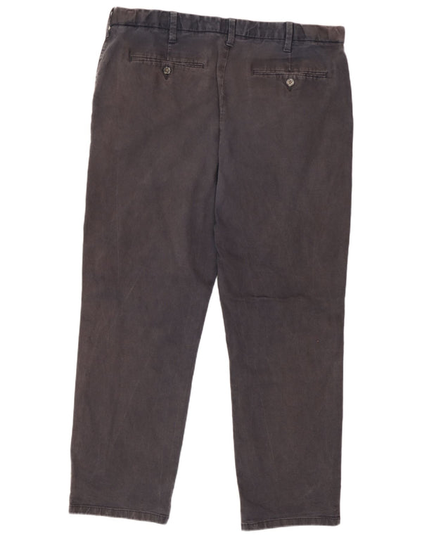 Marks & Spencer Mens Regular Chino Trousers W38 L29 Navy Blue Cotton