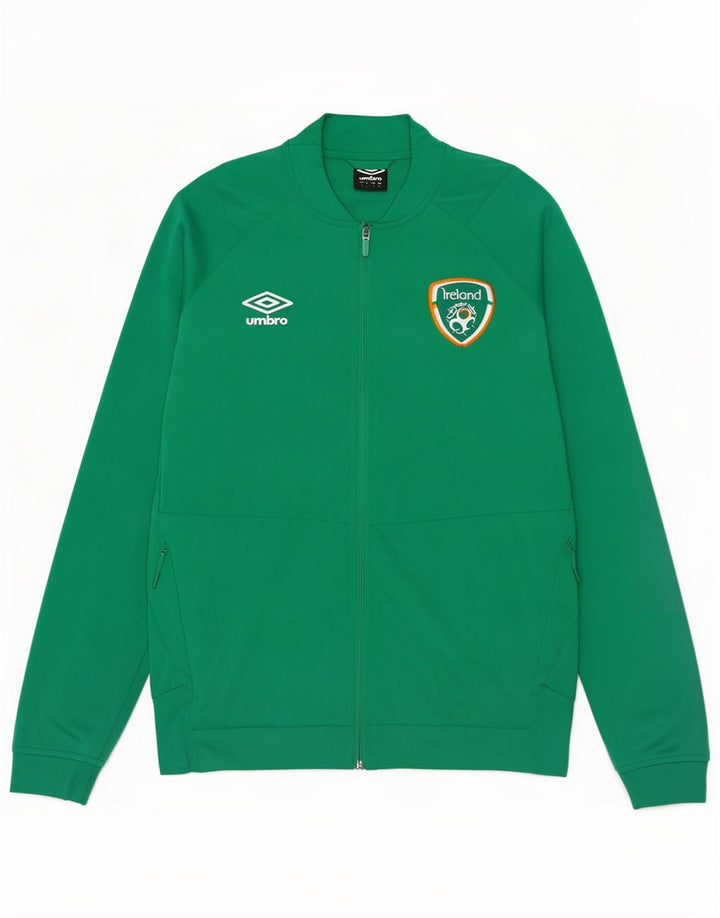 Umbro Herre Irland Træningsdragt Top Jakke Lille Grøn Polyester