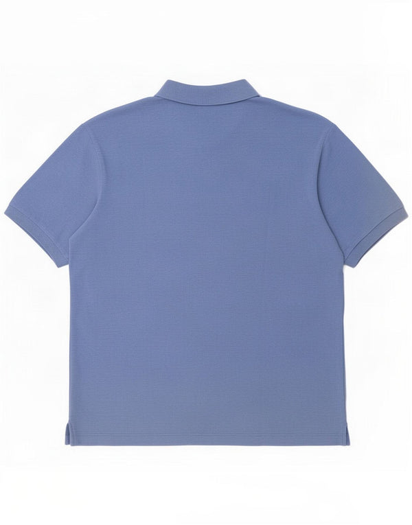 Sergio Tacchini Mens Polo Shirt IT 52 Large Blue Cotton