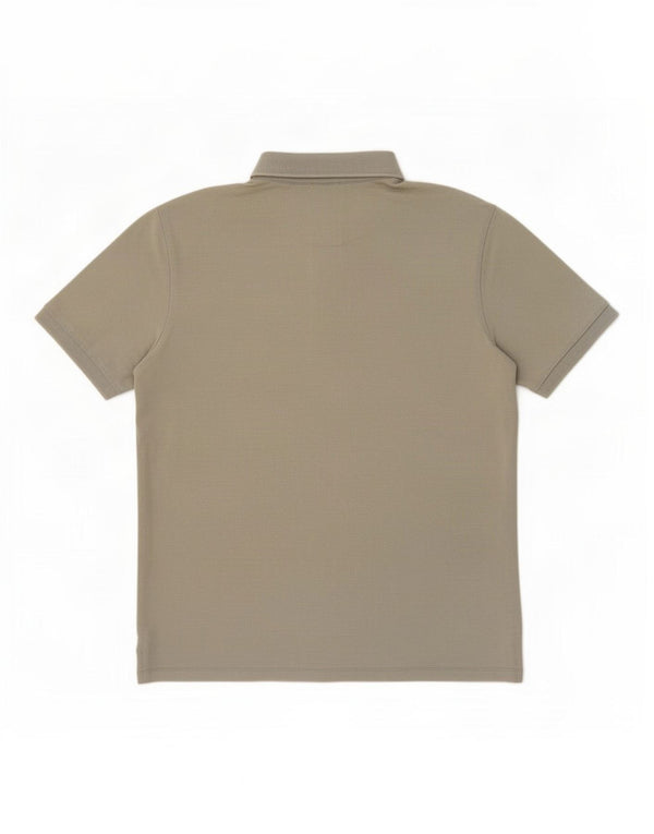Gas Mens Polo Shirt 2XL Khaki Flecked Cotton