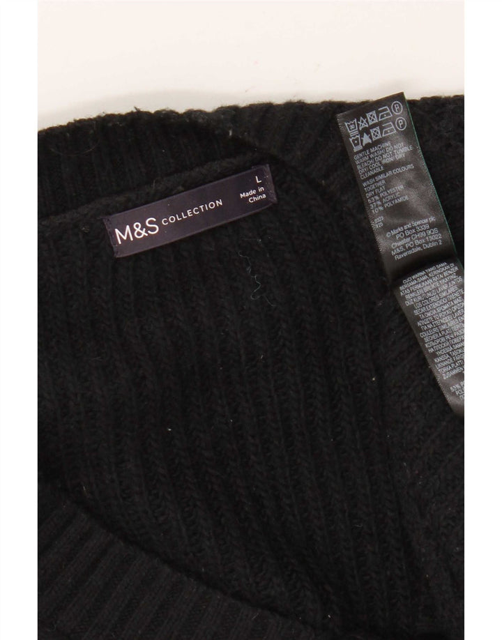 Marks & Spencer Herrevest Tank Top Stor Sort Polyester