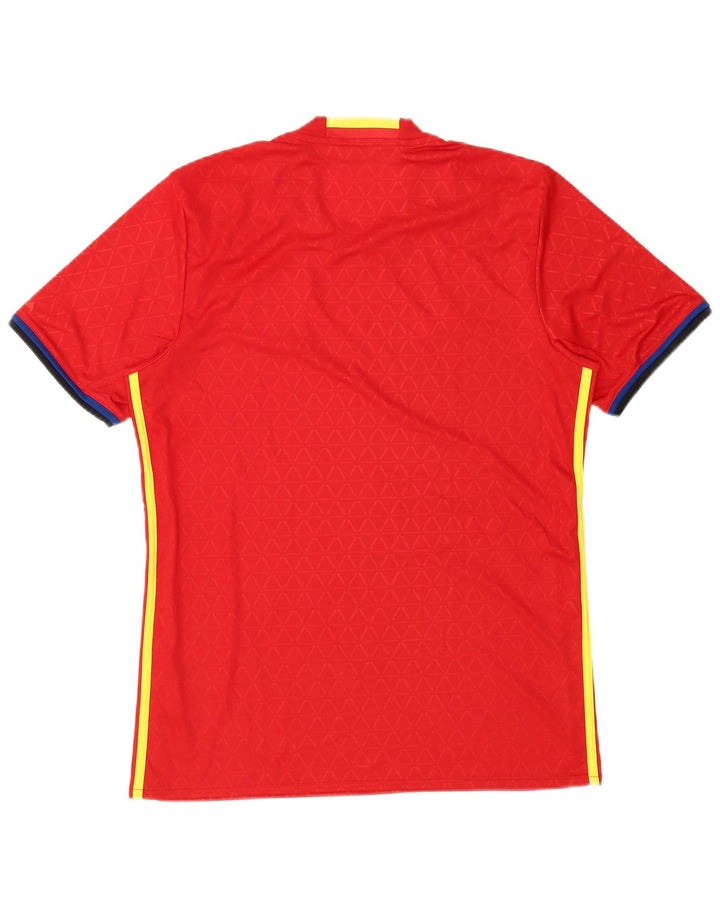 Adidas Herre Climacool T-Shirt Top Medium Rød Polyester