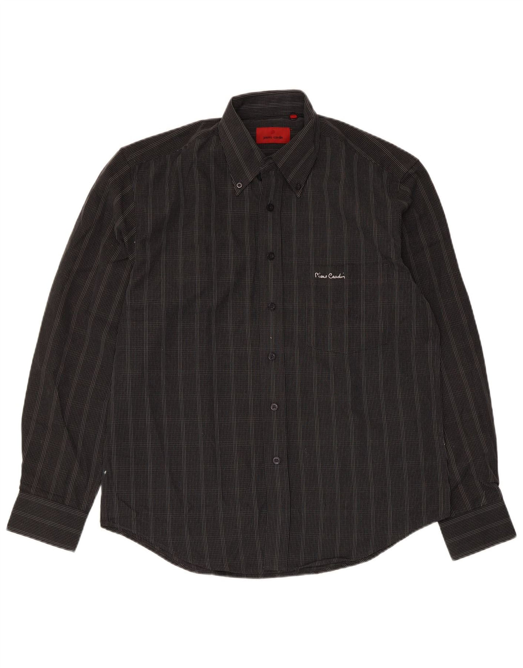 Pierre Cardin Herreskjorte Medium Sort Ternet polyester