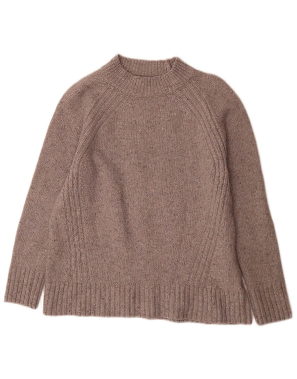 White Stuff Dame Turtle Neck Jumper Sweater UK 14 Large Grey Flecked