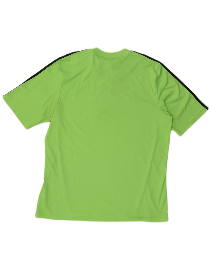 ADIDAS Mens Climalite T-Shirt Top XL Green Polyester