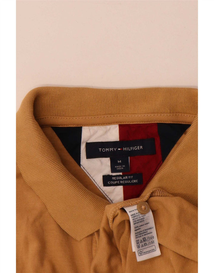 Tommy Hilfiger Herre Regular Fit Polo Shirt Medium Brun Bomuld