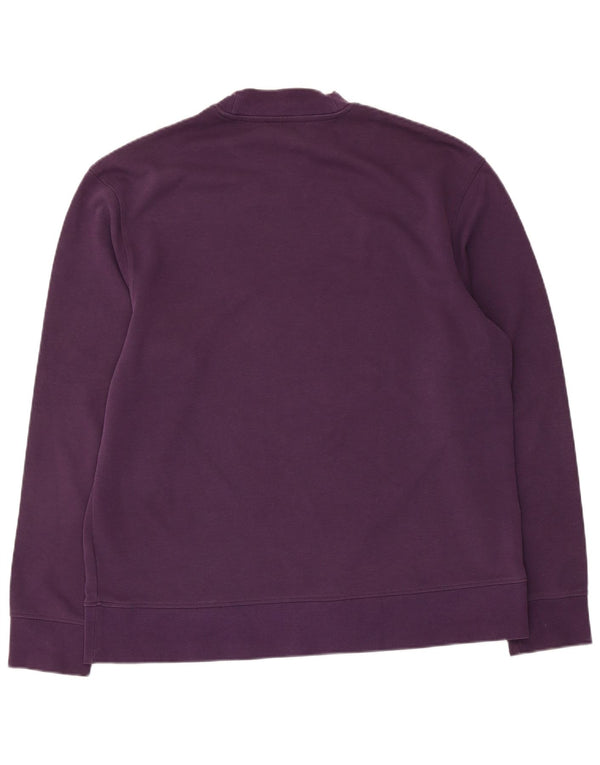 Zara Dame Sweatshirt Jumper UK 18 XL Lilla Bomuld
