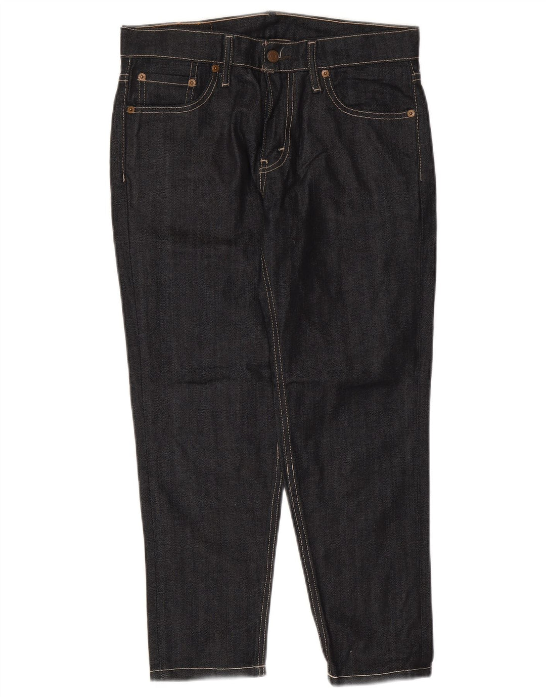 LEVI'S Dame 511 Slim Cropped Jeans W30 L24 Marineblå Bomuld