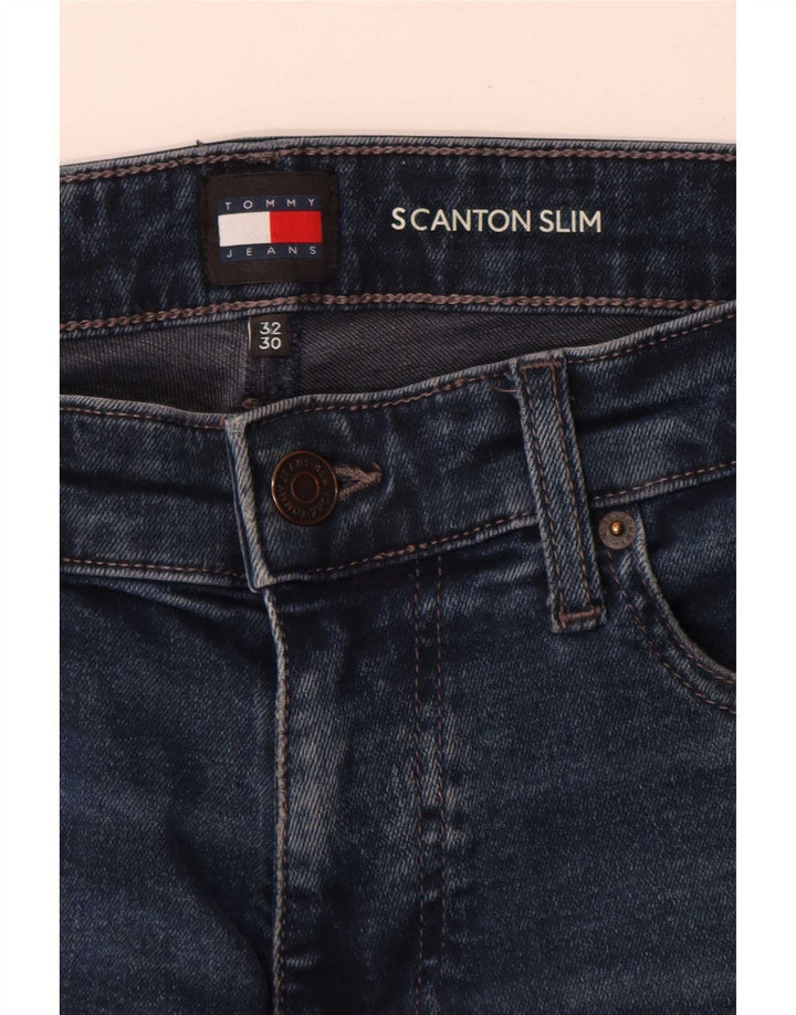 Tommy Hilfiger Herre Stanton Slim Jeans W32 L30 Blå Bomuld