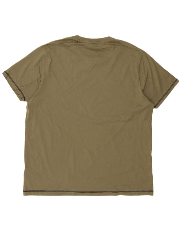 Penguin Herre T-Shirt Top 3XL Grøn Bomuld