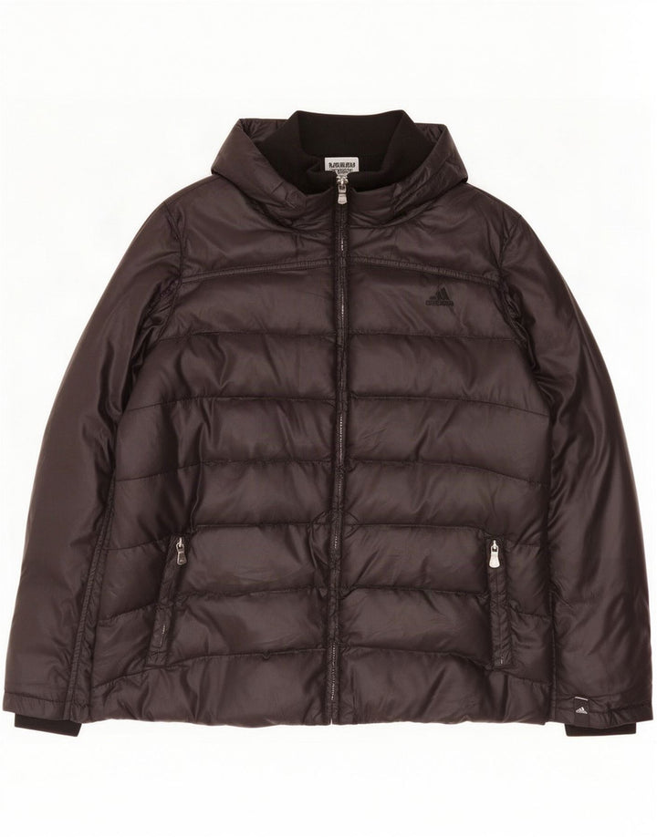 Adidas polstret jakke til kvinder UK 18 XL sort polyester