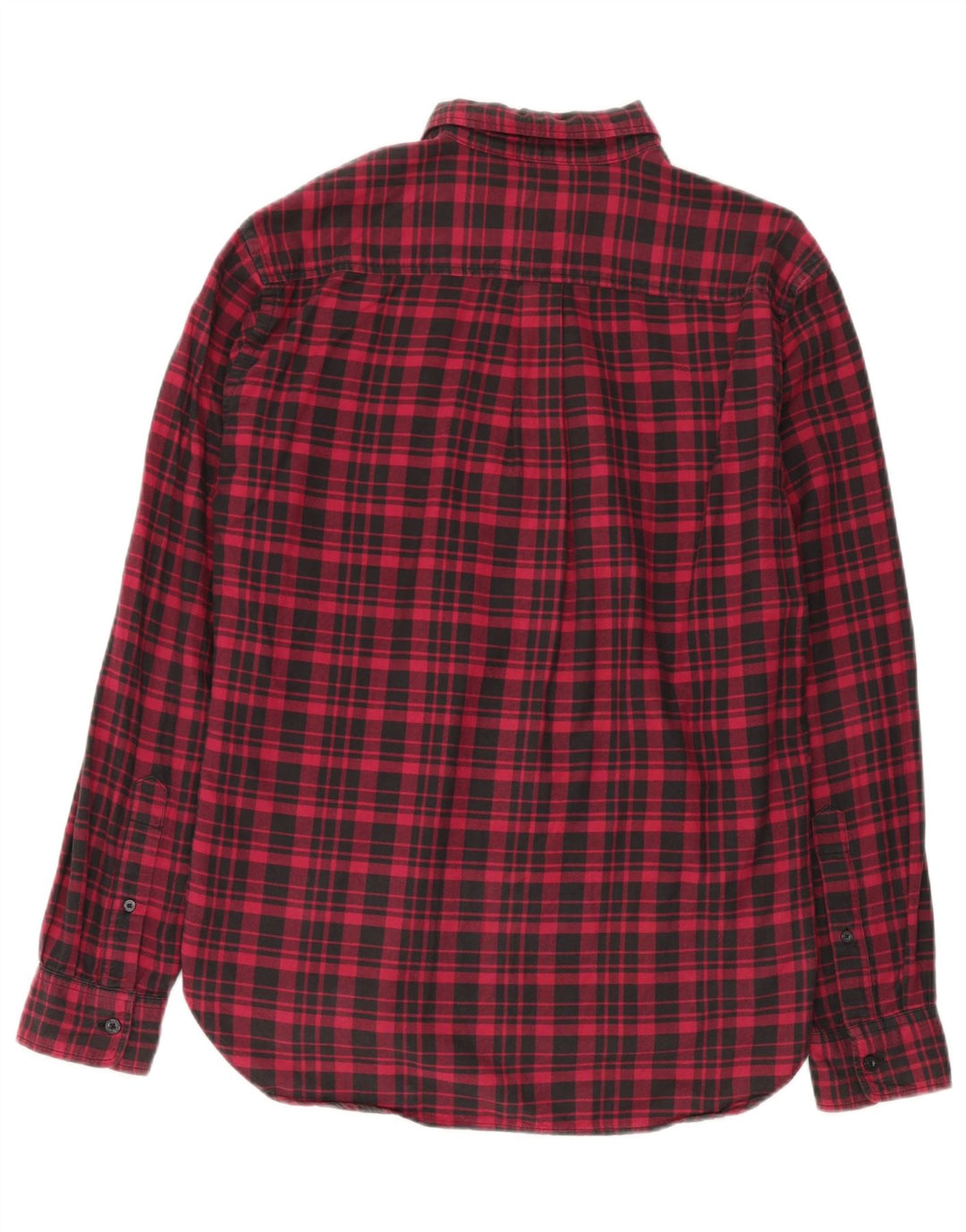 Dockers Herre Standard Fit Flanelskjorte Medium Rød Ternet Bomuld