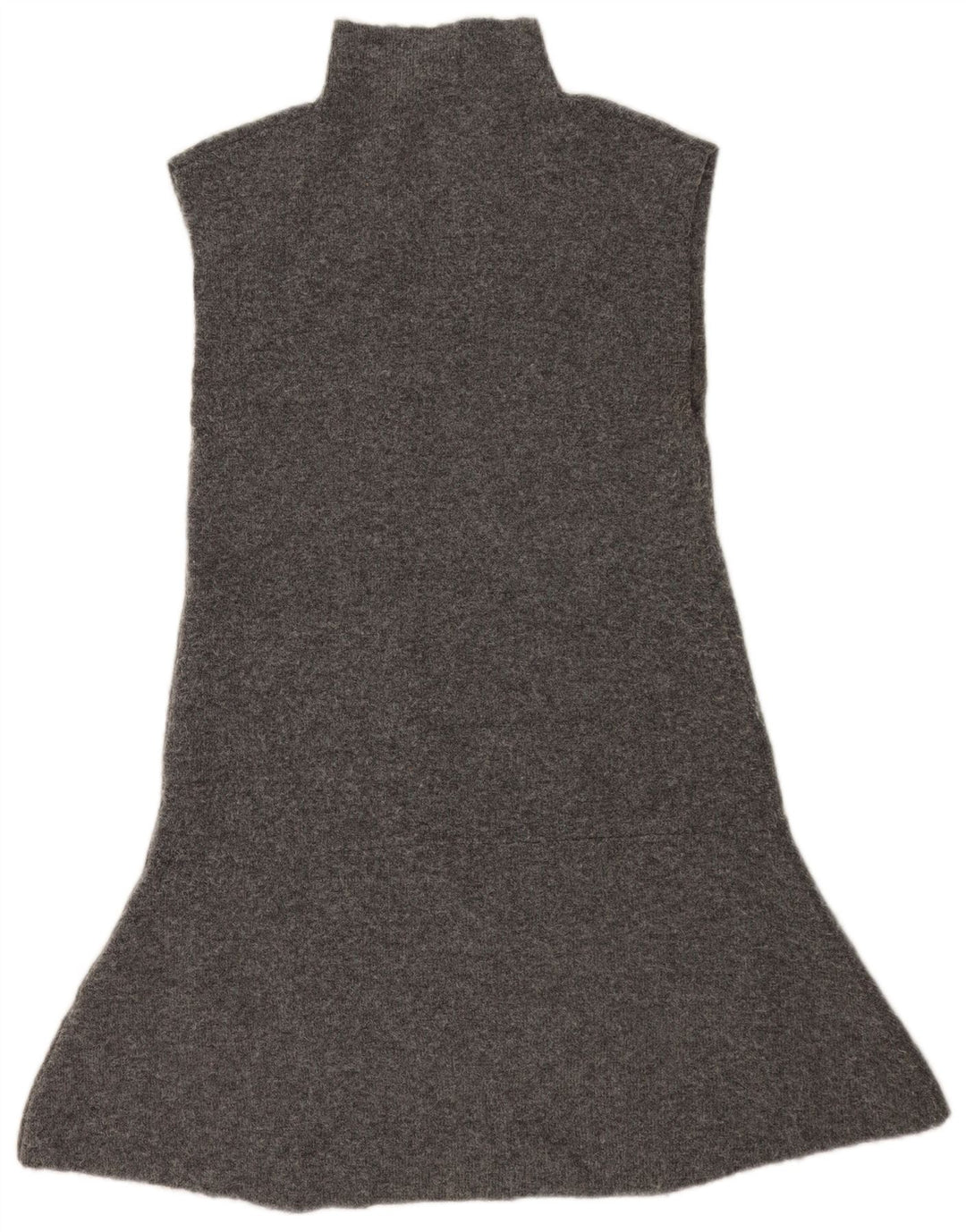 Zara Dame Sleeveless Jumper Dress UK 14 Large Grå Polyester