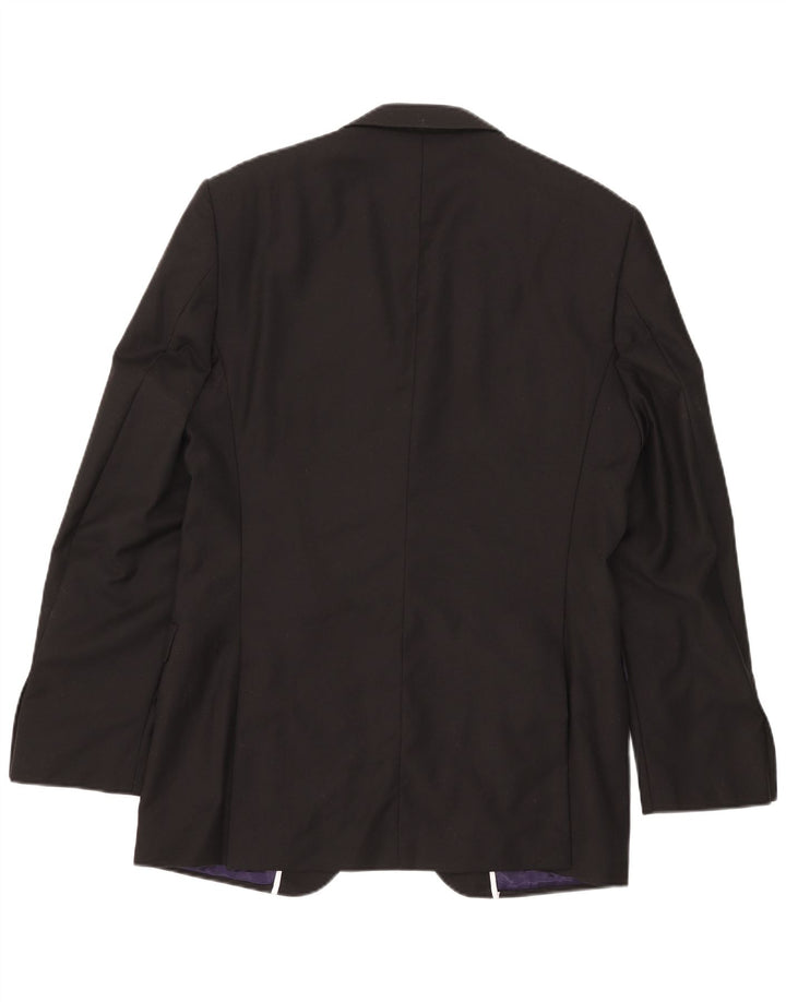 Marks & Spencer Herre lang 2-knaps blazerjakke UK 40 Medium Sort Uld
