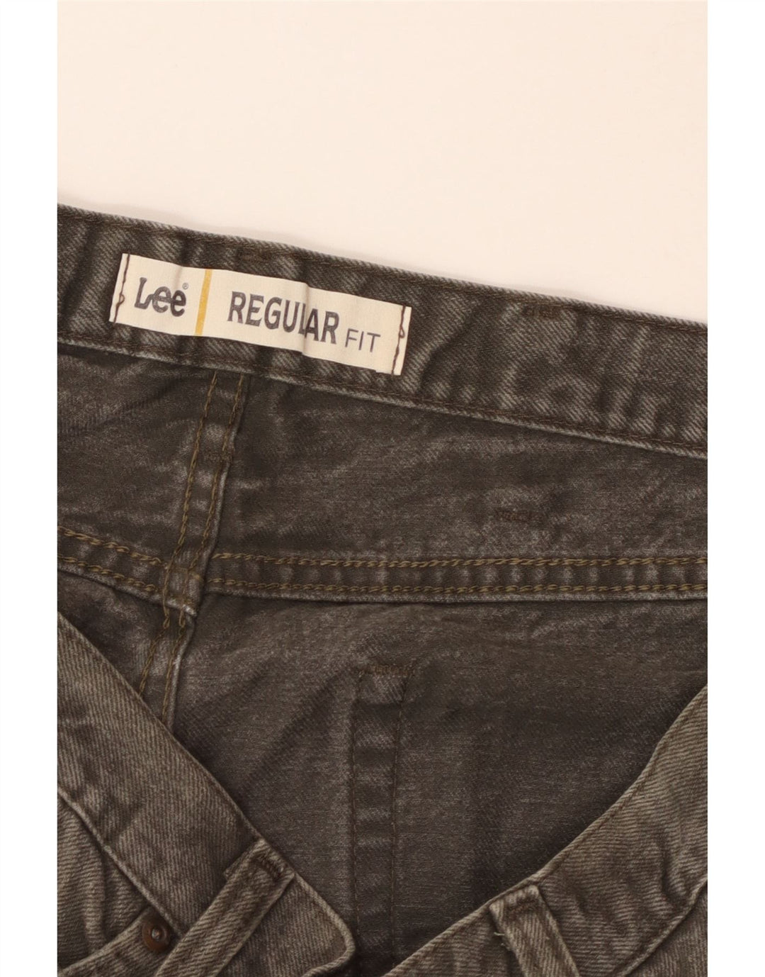 Lee Herre Regular Fit Straight Jeans W38 L32 Grå