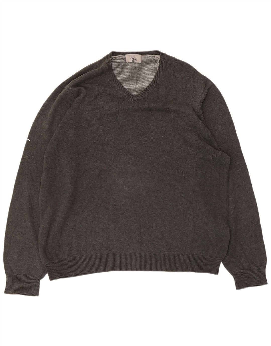 Marks & Spencer Herre V-hals sweater XL Grå Bomuld