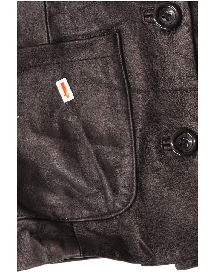Vintage dame læderjakke IT 44 Medium Black Classic