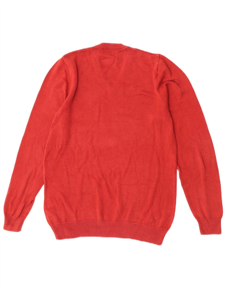 Marks & Spencer Herre V-hals sweater lille orange bomuld