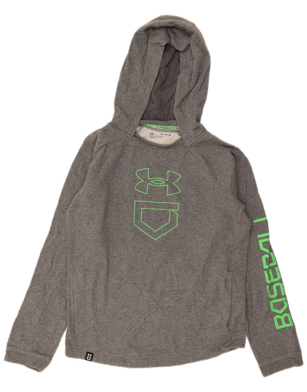 Under Armour drenge grafisk hættetrøje 13-14 år XL grå bomuld