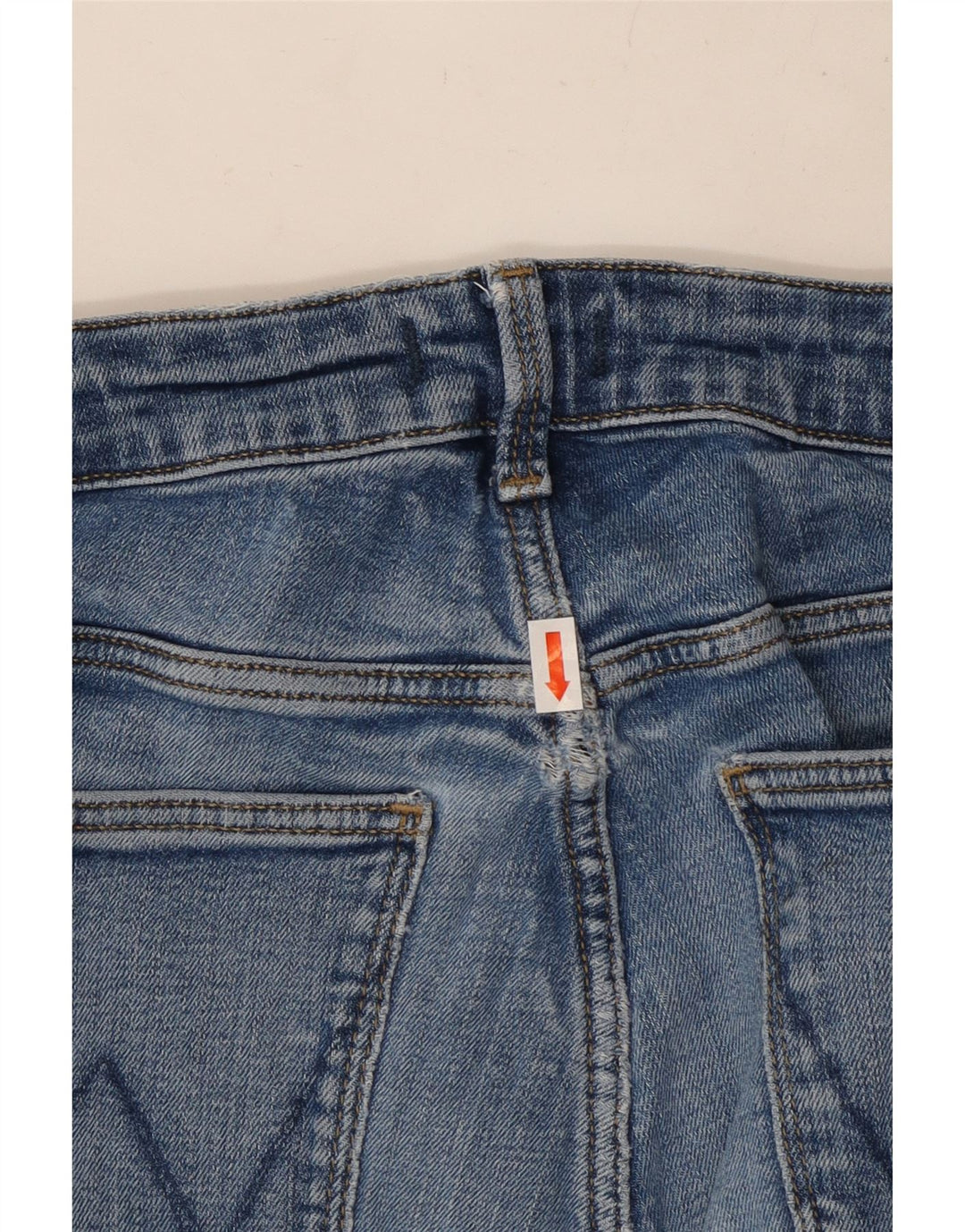 WRANGLER Dame Skinny Jeans W29 L27 Blå Bomuld