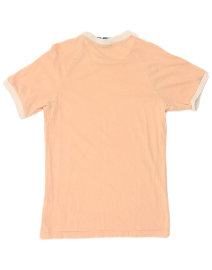 ADIDAS Mens Graphic T-Shirt Top Small Pink Cotton