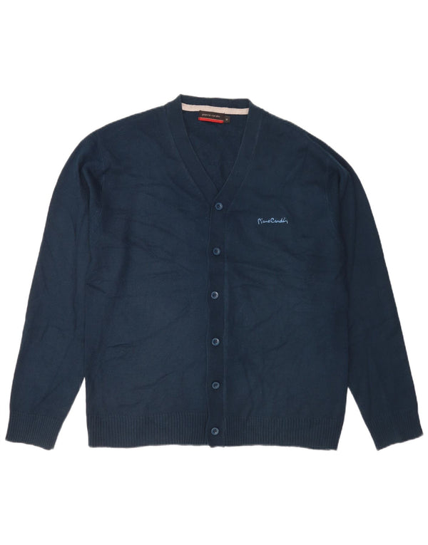 Pierre Cardin Herre cardigan sweater Medium marineblå akryl