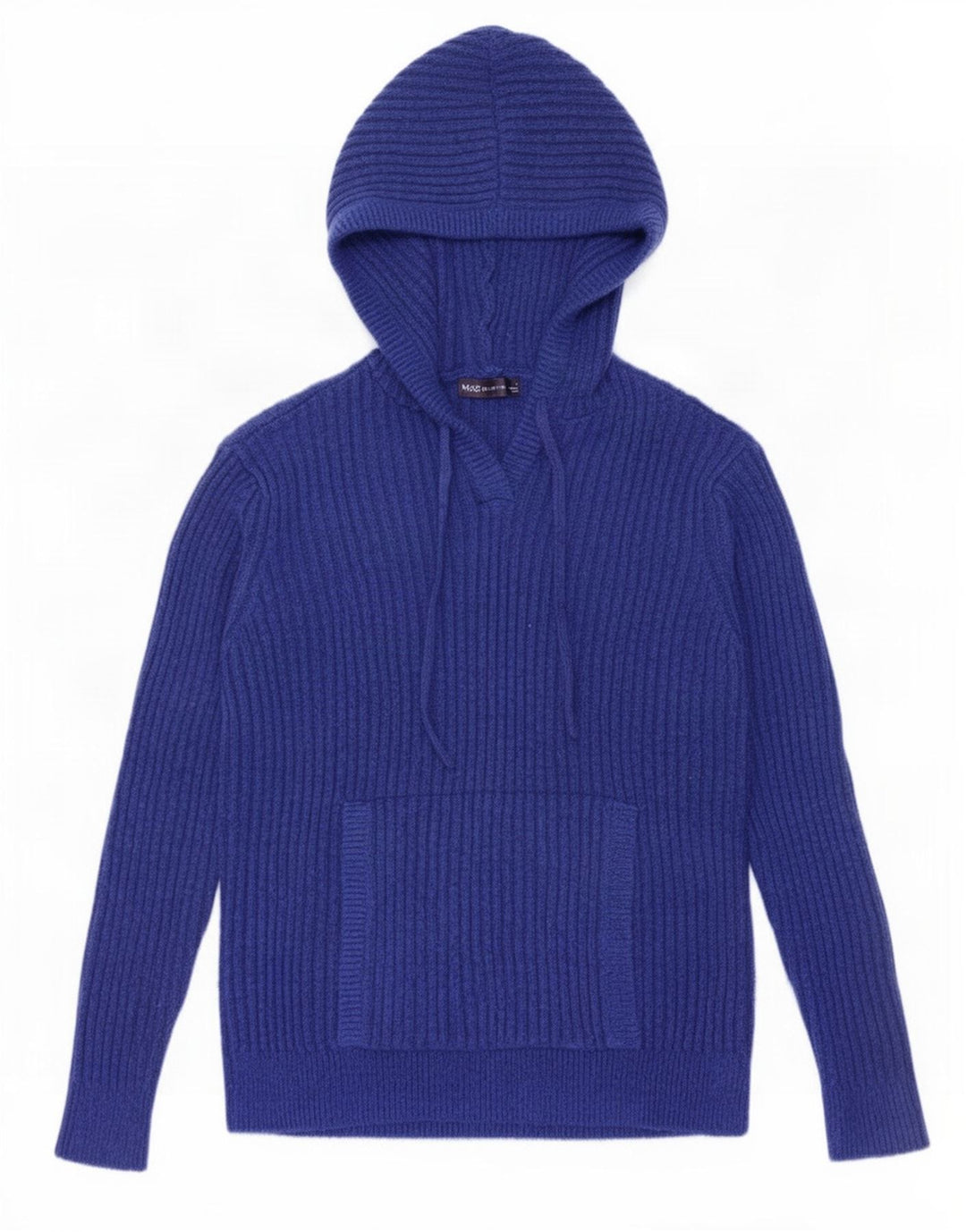 Marks & Spencer Dame Hættetrøje UK 10 Small Blue Polyester