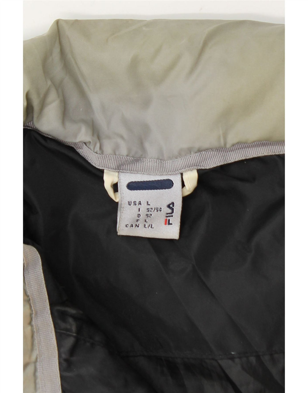 Fila Polstret Herrejakke UK 40 Stor Sort Colourblock Nylon