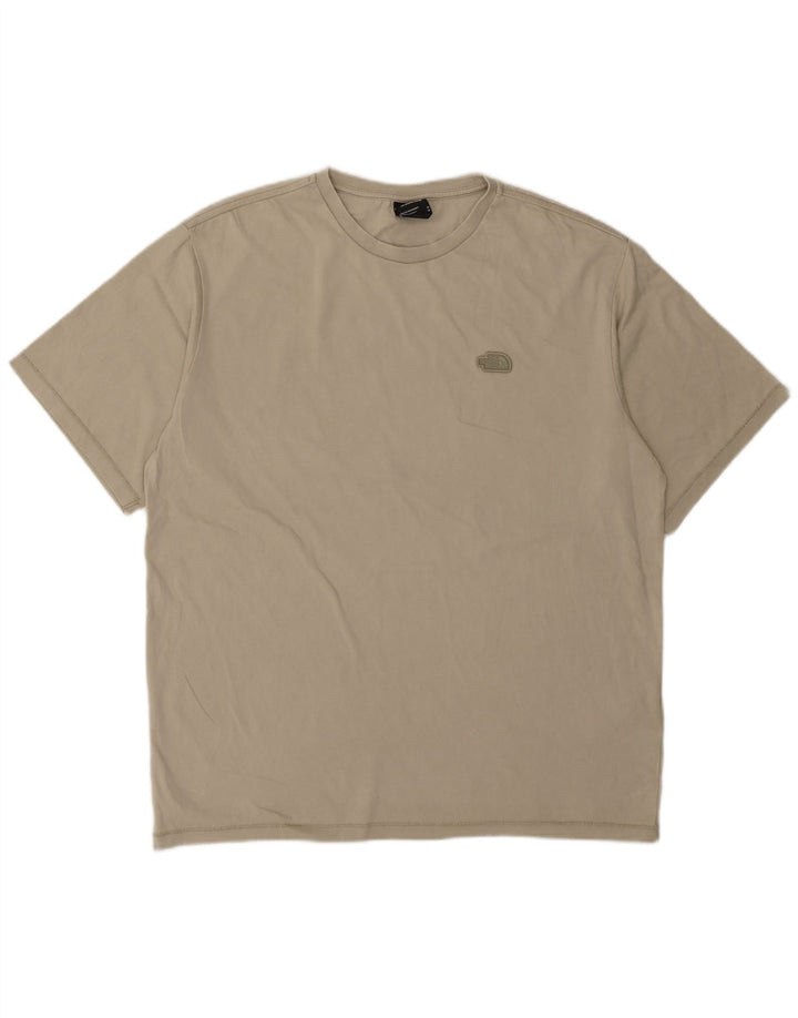 The North Face Herre grafisk T-shirt Top Medium Beige Bomuld
