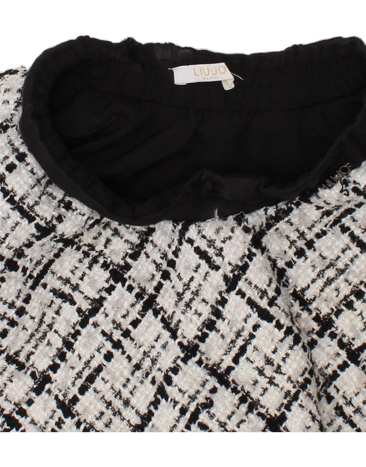LIU JO Girls A-Line Skirt 13-14 Years W20  White Check Polyester Vintage Liu Jo and Second-Hand Liu Jo from Messina Hembry 