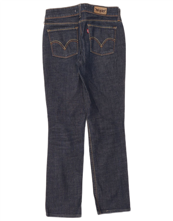 LEVI'S Dame 571 Slim Jeans W32 L30 Marineblå Bomuld