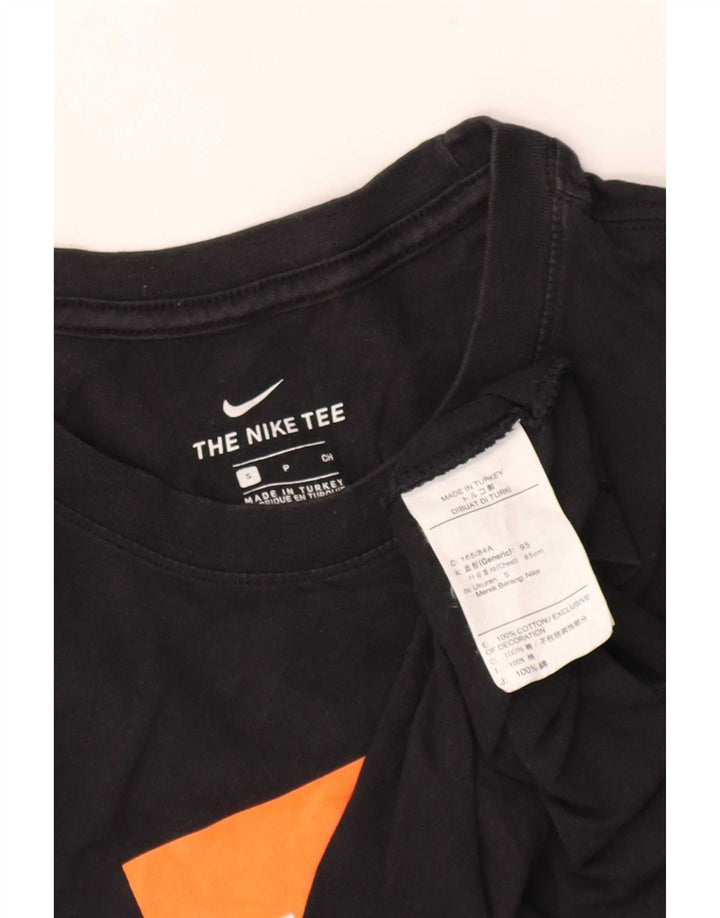 Nike Herre grafisk top Langærmet lille sort bomuld