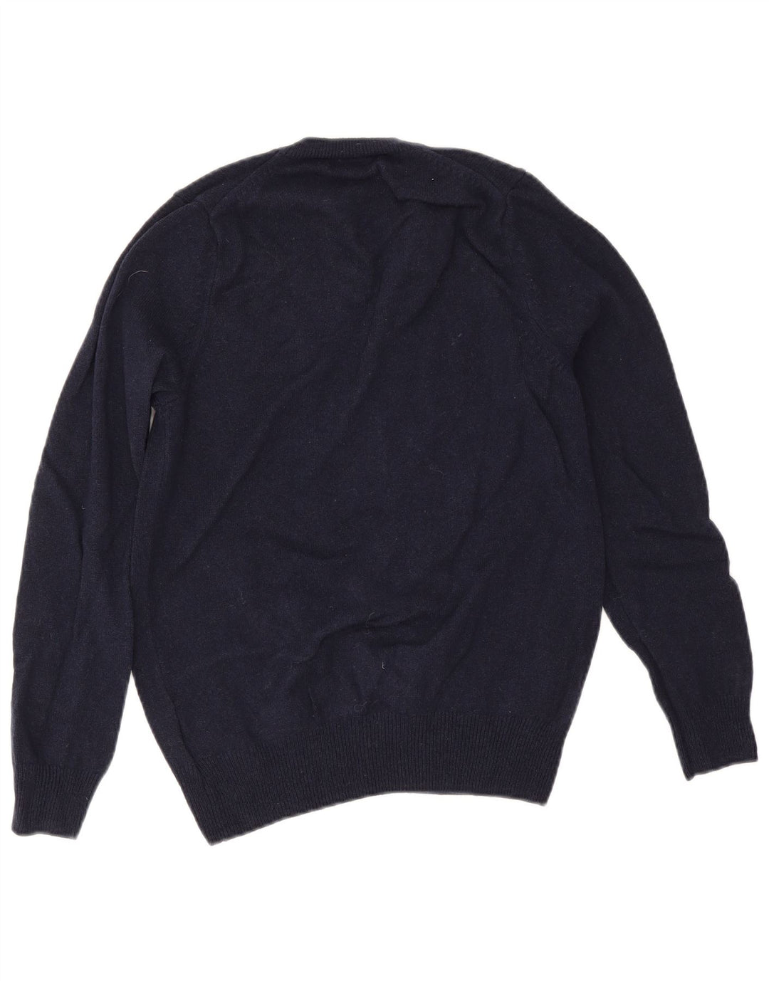Marks & Spencer Herre V-hals sweater lille marineblå uld