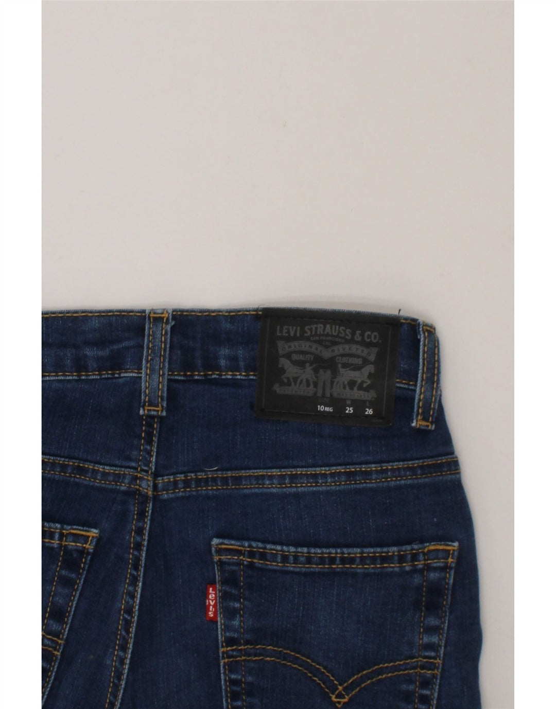 LEVI'S Boys 511 Slim Jeans 9-10 Years W25 L26 Navy Blue Cotton Vintage Levi's and Second-Hand Levi's from Messina Hembry 