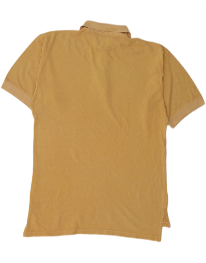 TIMBERLAND Mens Polo Shirt Medium Yellow Cotton