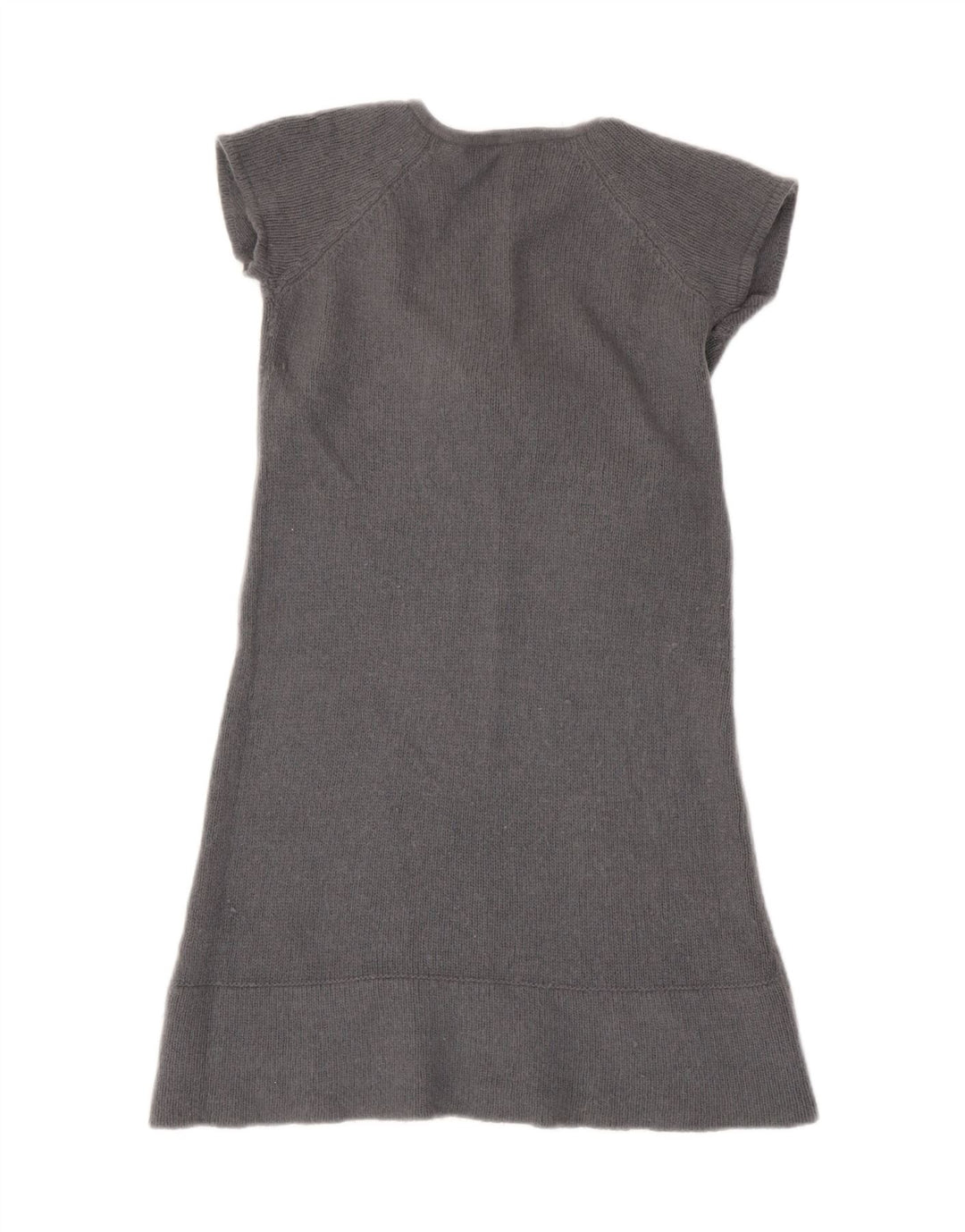 Zara Womens Front Tie Jumper Dress UK 8 Small Grey Uld