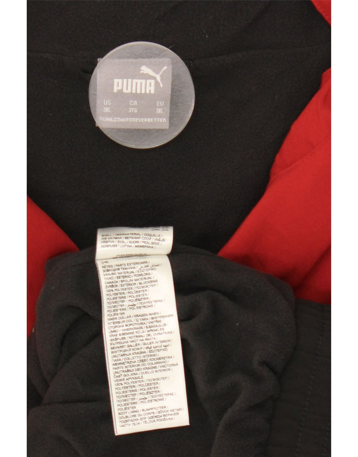 Puma Træningsdragt Topjakke til mænd 3XL Rød Colourblock Polyester