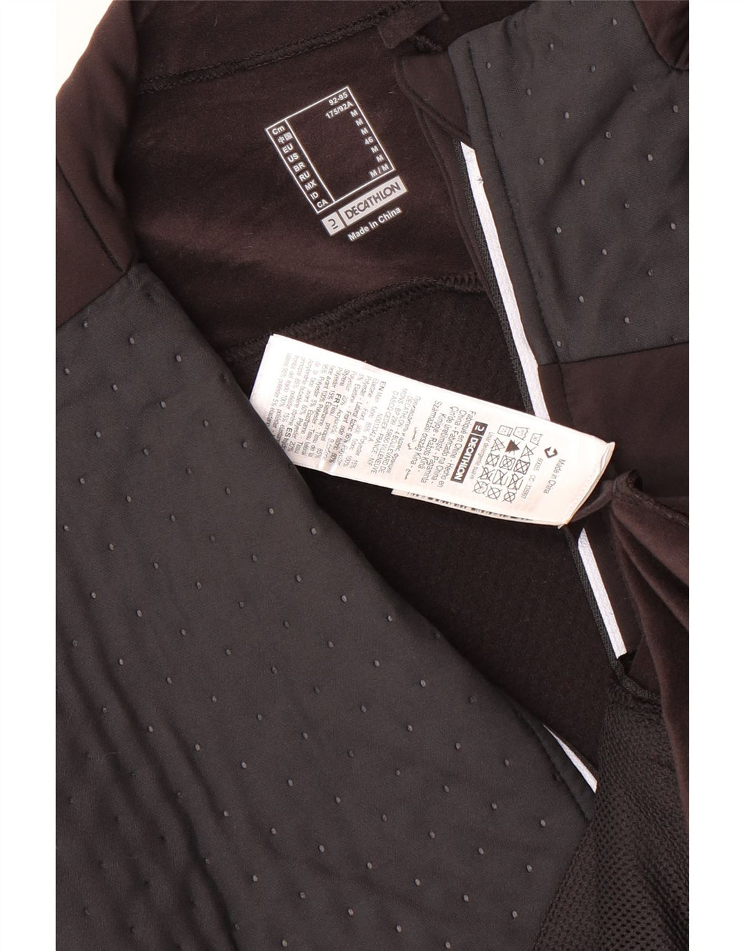 DECATHLON Træningsdragt til mænd Topjakke Medium Brun Colourblock Polyester
