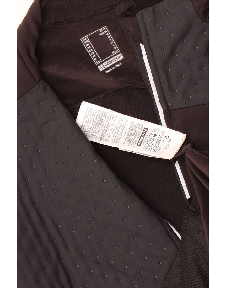 DECATHLON Træningsdragt til mænd Topjakke Medium Brun Colourblock Polyester